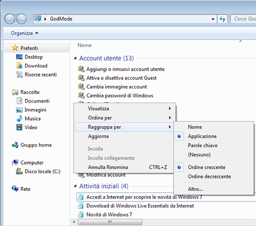 ordinare i file per nome - Windows 8 - Aiutamici Forum
