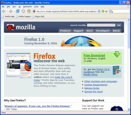 Mozilla Firefox al primo avvio