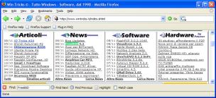 La Find Toolbar si trova ai piedi della pagina