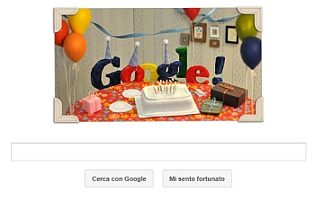 Google ha pubblicato oggi uno speciale logo per festeggiare il suo tredicesimo compleanno